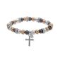 Nine West Tri-Tone Cross Stretch Bracelet - image 1