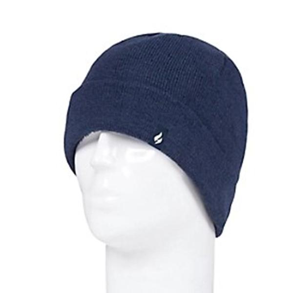 Mens Heat Holders(R) Roll Up Winter Hat - Navy - image 