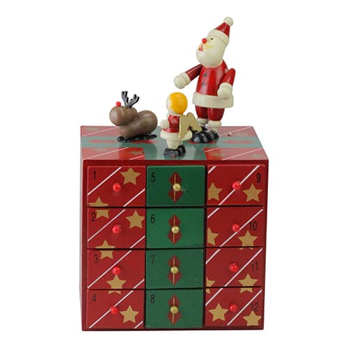 Northlight 10.5in. Elegant Advent Storage Calendar Box