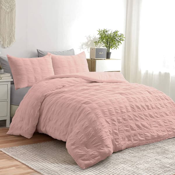 PeaceNest All Season Bubble Ruched Down Alternative Comforter Set - image 
