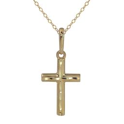 Kids 14kt. Cross Pendant Necklace