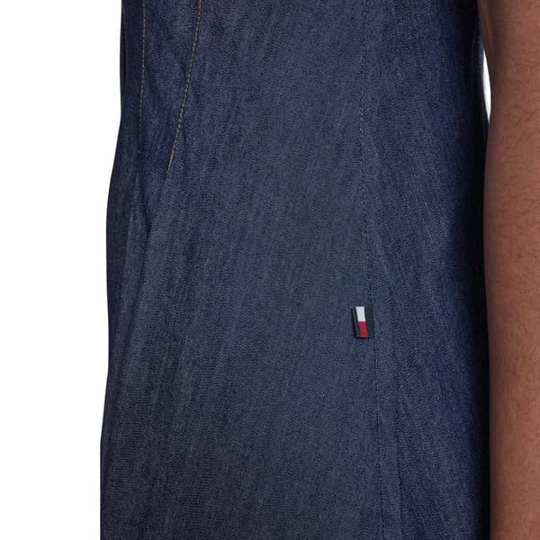 Womens Tommy Hilfiger Sleeveless Button Down Fit & Flare Dress