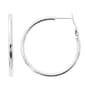 Danecraft 40mm Round Sterling Silver Hoop Earrings - image 1
