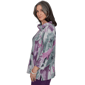 Petite Alfred Dunner Vail Floral Brushstroke Cowl Neck Blouse - image 4