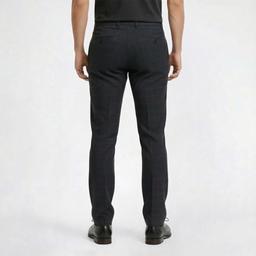 Mens Tommy Hilfiger Windowpane Dress Pants - Grey/Brown