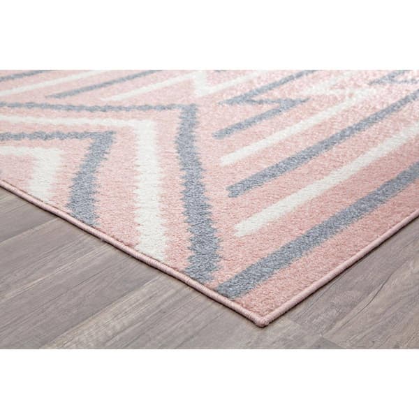 Rugs America™ Miko Strawberry Geometric Contemporary Area Rug