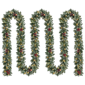 Puleo International 20ft LED Adorned Snowy Silverton Pine Garland - image 1