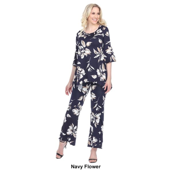 Womens White Mark 2pc. Head to Toe Floral Set