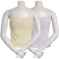 Juniors Pink Rose 2pk. Ribbed Lace Trim Camisoles - Yellow - image 3