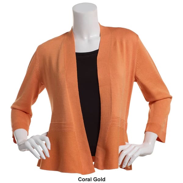 Womens 89th & Madison Long Sleeve Solid Cardigan