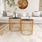 9th & Pike® Gold Metal Contemporary Accent Table - Set of 2 - image 7