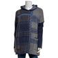 Plus Size Joseph A. Long Sleeve Blue Plaid Pullover Hooded Sweate - image 1