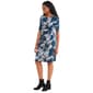 Womens Connected Apparel Elbow Sleeve Floral Wrap Dress - image 4