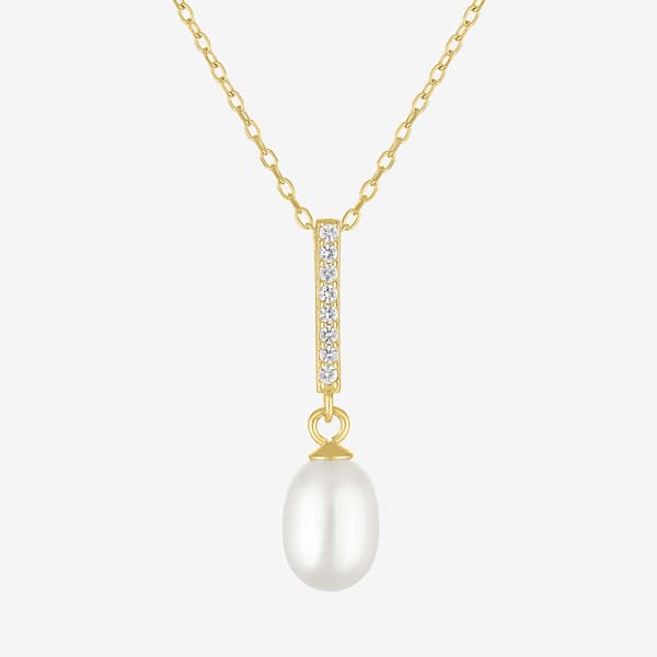 Gemstone Classics™ Lab Grown Sapphire Pearl Pendant & Earring Set