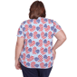 Plus Size Alfred Dunner Land of the Free Flag Hearts Tee - image 2