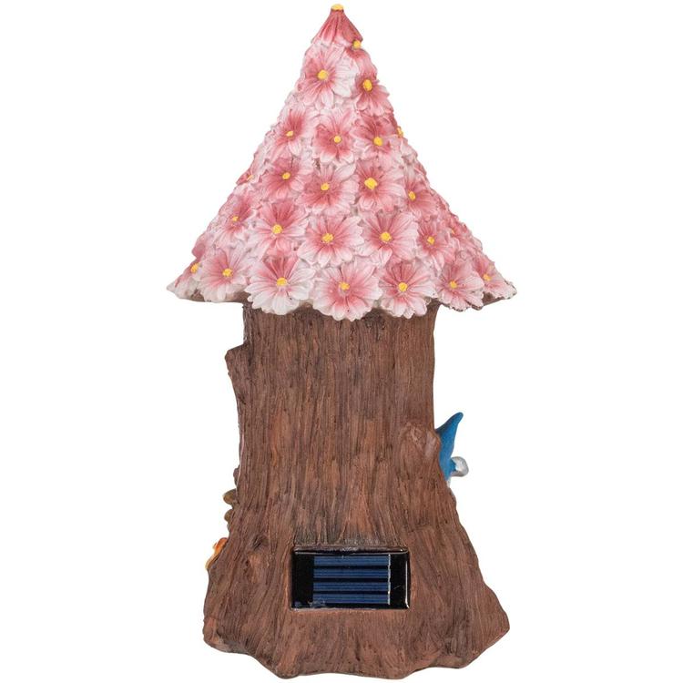 Northlight Seasonal 14in. Gnome Tree House Garden Statue