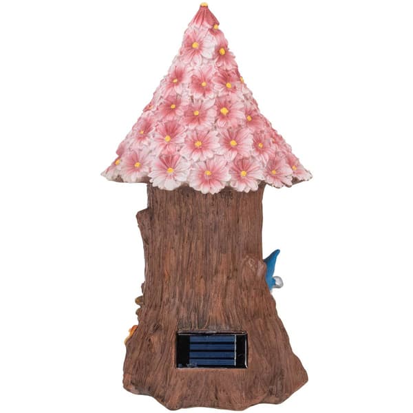 Northlight Seasonal 14in. Gnome Tree House Garden Statue