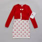 Girls (7-12) BTween® Cherry Tank Dress w/ Long Sleeve Cardigan - image 1