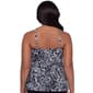 Womens TrimShaper Boho Paisley Tankini Swim Top - image 2