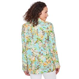 Womens Skye''s The Limit Soft Side Printed Long Sleeve Blazer