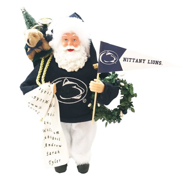Santa''s Workshop 12in. Penn State Proud Santa - image 