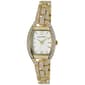 Womens Ellen Tracy Tonneau Crystal Bracelet Watch - image 1
