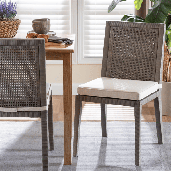 bali & pari Sofia Natural Rattan Dining Chair
