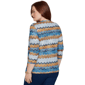 Womens Alfred Dunner Tuscany Two In One Abstract Stripe Blouse - image 2