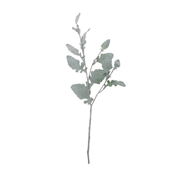 Northlight 32in. Frosted Oak Leaf Artificial Christmas Spray - image 