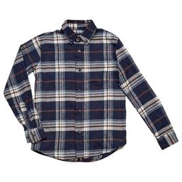 Boys (8-20) Architect(R) Flannel Shirt - Navy/Brown