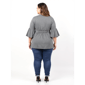 Plus Size 24/7 Comfort Apparel Tie Front Bell Sleeve Cardigan - image 3