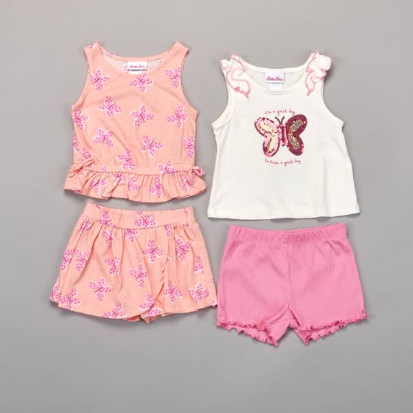 Toddler Girl Little Lass(R) 4pc. Multi-Printed Tops & Bottoms - image 