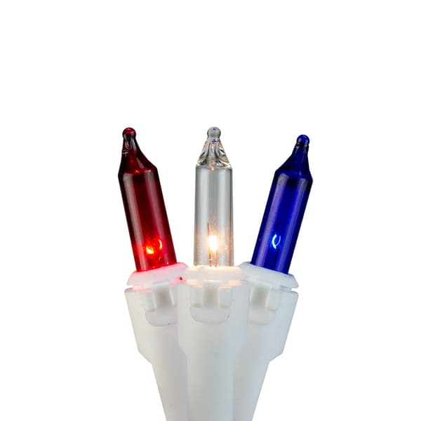 Northlight Seasonal 105ct. Multi Patriotic Mini Light Garland Set