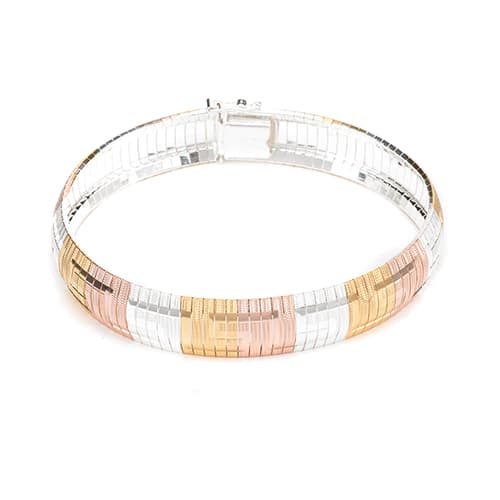 Ellen Tracy Sterling Silver Greek Key Bracelet