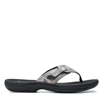 Womens Clarks® Cloudsteppers™ Brinkley Jazz Camo Flip Flops - Boscov's