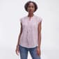 Petite Architect(R) Cap Sleeve Lace Button Front Blouse - image 1