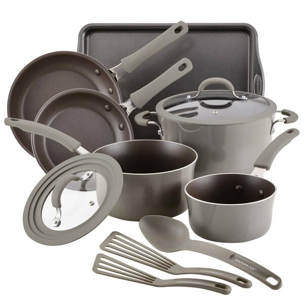 Rachael Ray Cook + Create 11pc. Aluminum Nonstick Cookware Set - image 