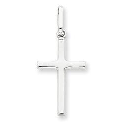 Unisex Gold Classics(tm) 14kt. White Gold Cross Pendant