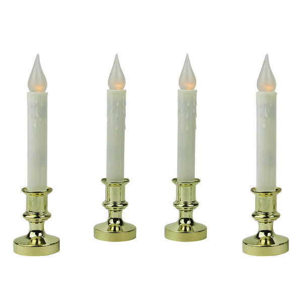 Northlight Seasonal Set of 4 LED Window Christmas Candle - image 