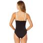 Womens Anne Nicole Asymmetrical Mesh Insert One Piece Swimsuit - image 2