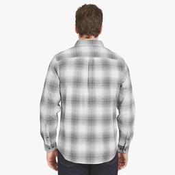 Mens Eddie Bauer Everyday Flex Flannel Shirt - Vapor Blue