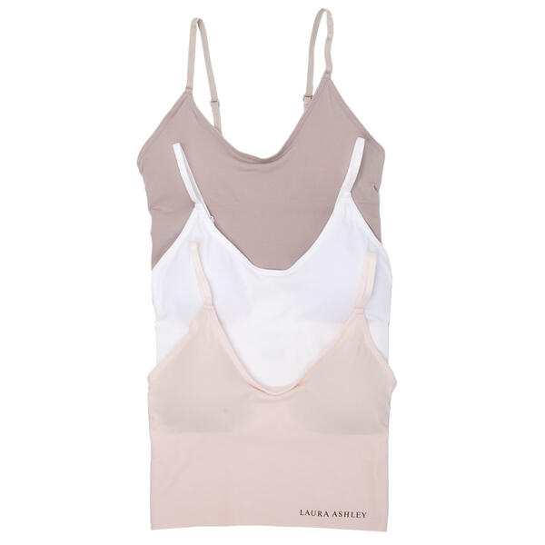 Womens Laura Ashley&#40;R&#41; 3pk. Comfort Longline Bras LS8290-3PKH - image 
