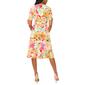 Petite MSK Elbow Sleeve V-Neck Floral Midi Dress - image 4