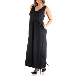 Plus Size 24/7 Comfort Apparel Sleeveless Maxi Dress