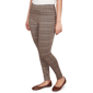 Womens Hearts of Palm Neutral Ground Pull On Plaid Ankle Pants - image 3