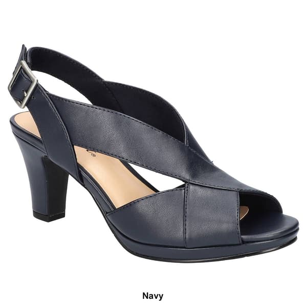 Womens Easy Street Christy Peep Toe Heels