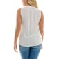 Womens Zac & Rachel Sleeveless Stripe Tie Hem Button Down Blouse - image 2