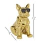 9th & Pike® Gold Ceramic Glam Dog Sculpture - image 7