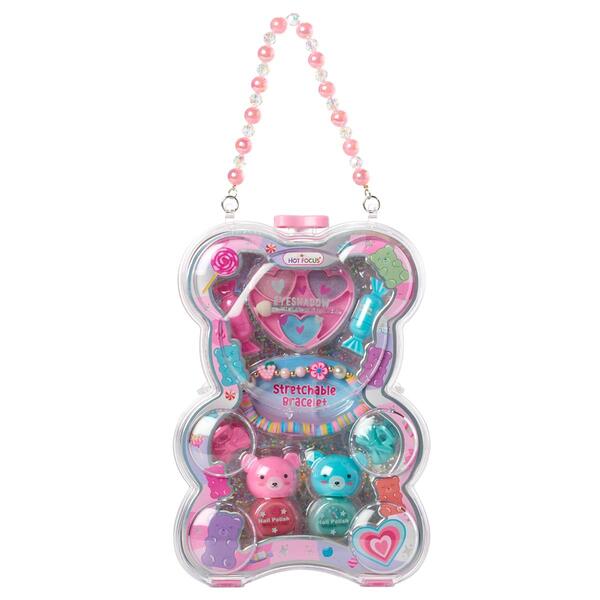 Girls Hot Focus&#40;R&#41; 10pc. Bear Beauty with Bracelet  Accessory Case - image 