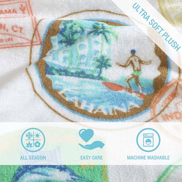 Tommy Bahama Bahama Express Plush-Fleece Throw